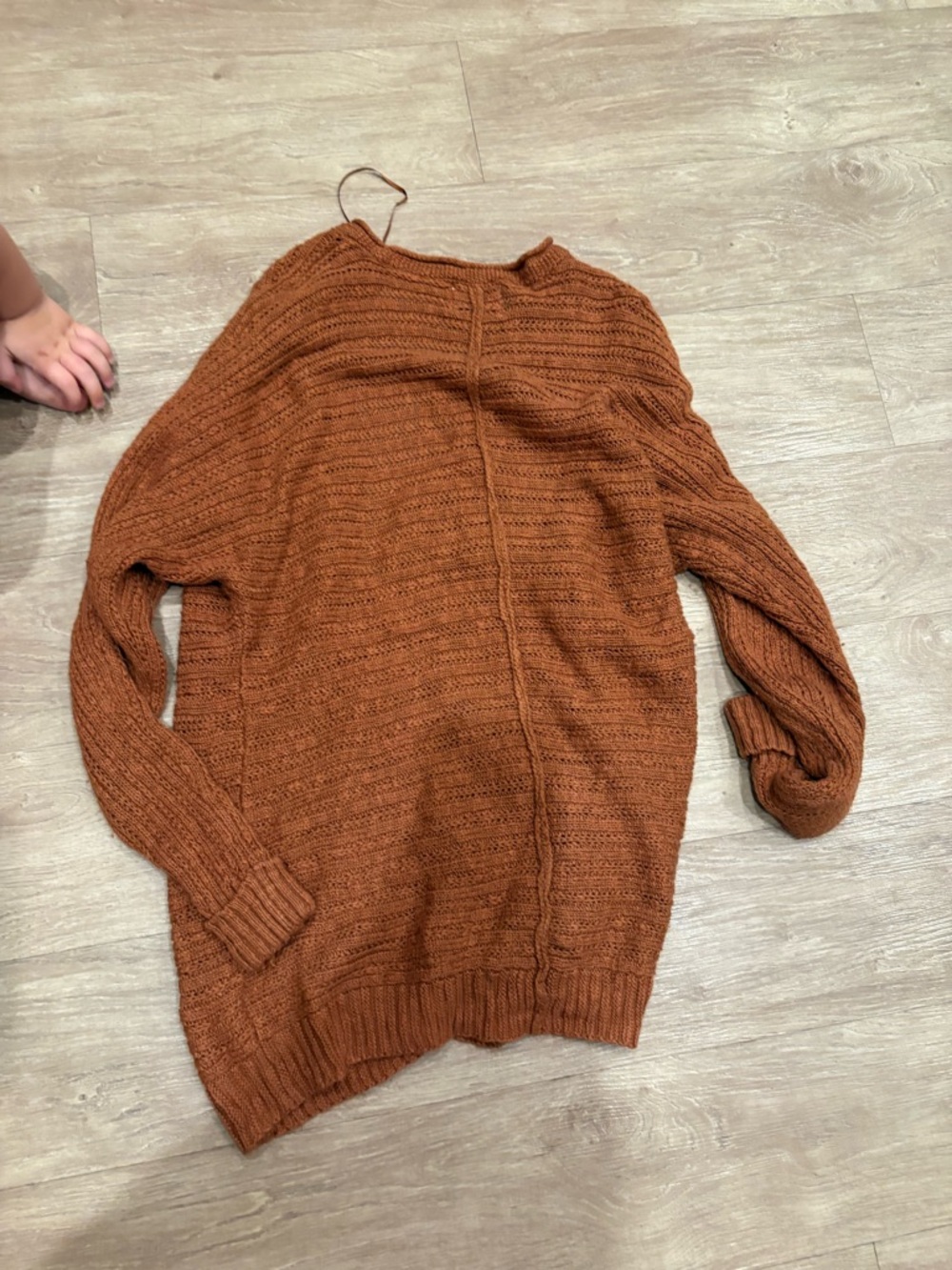 Pink Rose Ribbed Turtleneck Sweater - Rust - Picture 3 of 3
